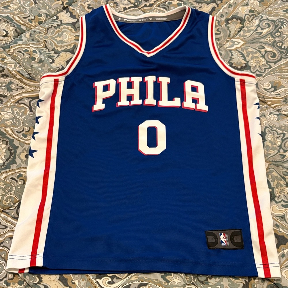 Sixers Blue Basketball jersey- MAXEY